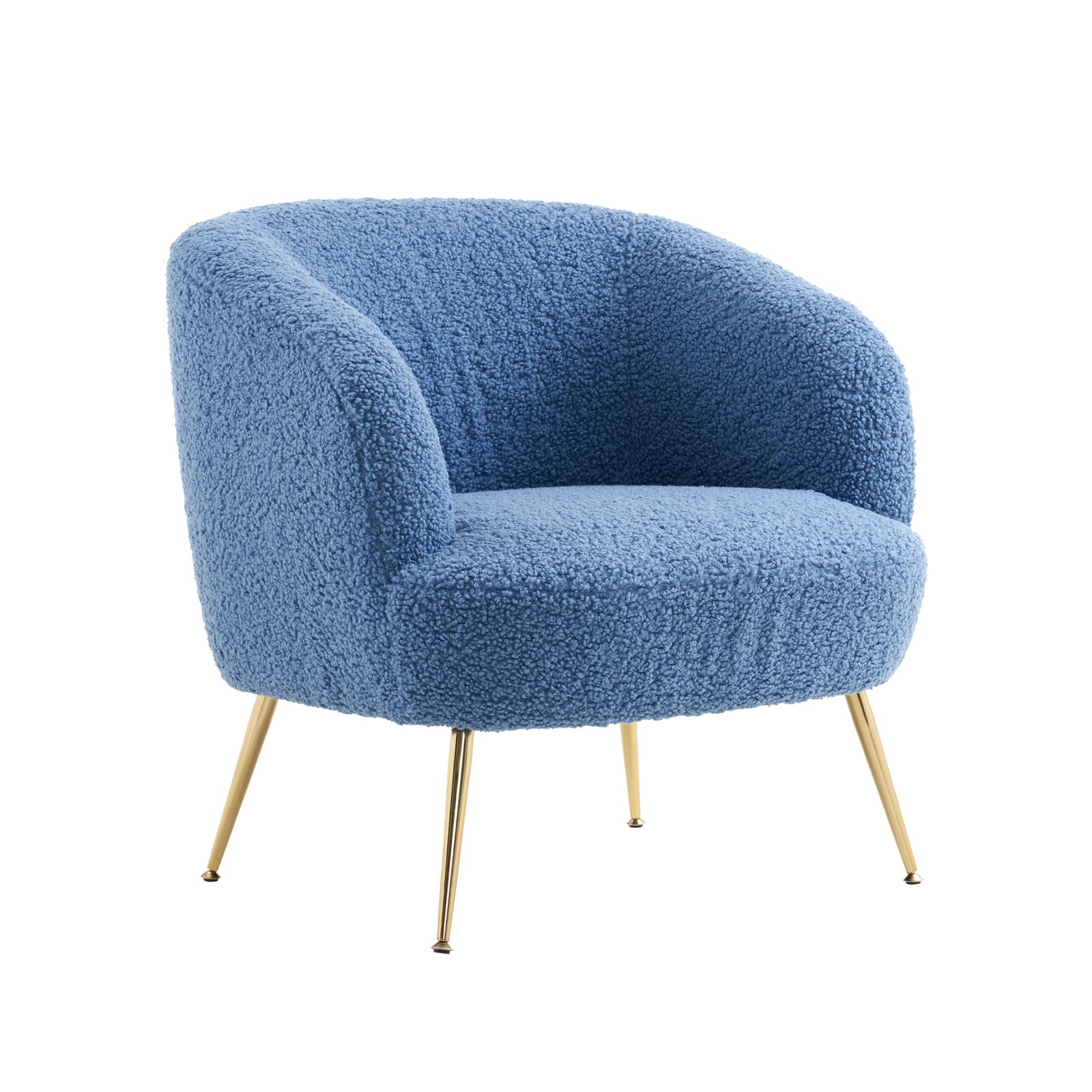 ネイビー ソファ チェア 一人掛けソファ リビングチェア ふんわり 柔らかい アジャスター付き レトロ かわいい モダン GC