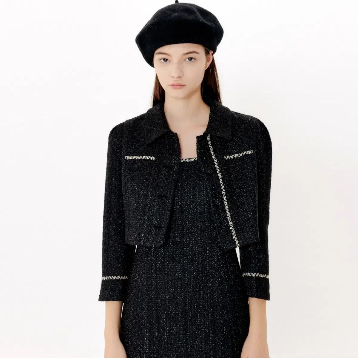 OHL ツイード ショートジャケット 55