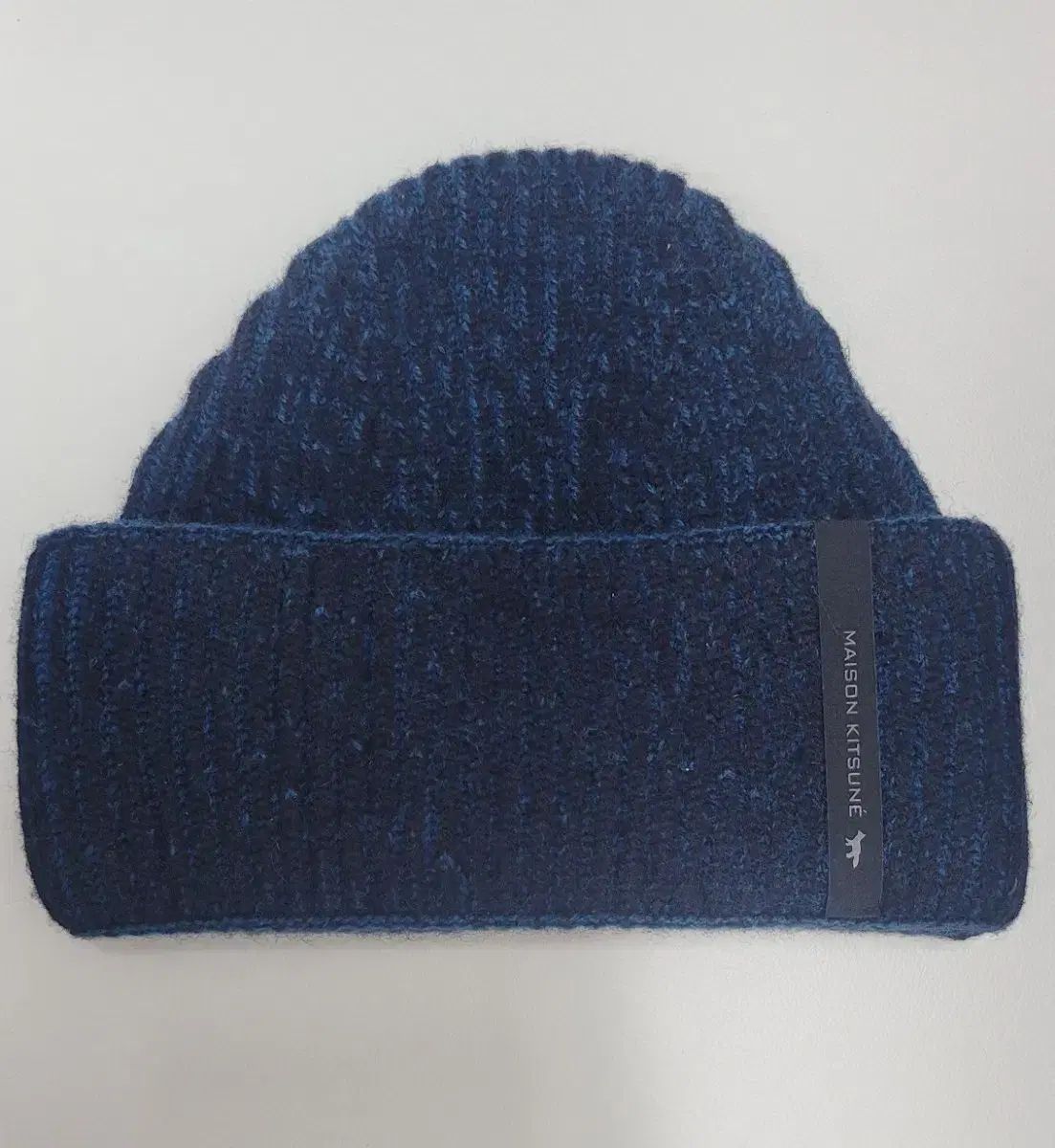 メゾンキツネ ネイビー ウール ビーニー Size Free