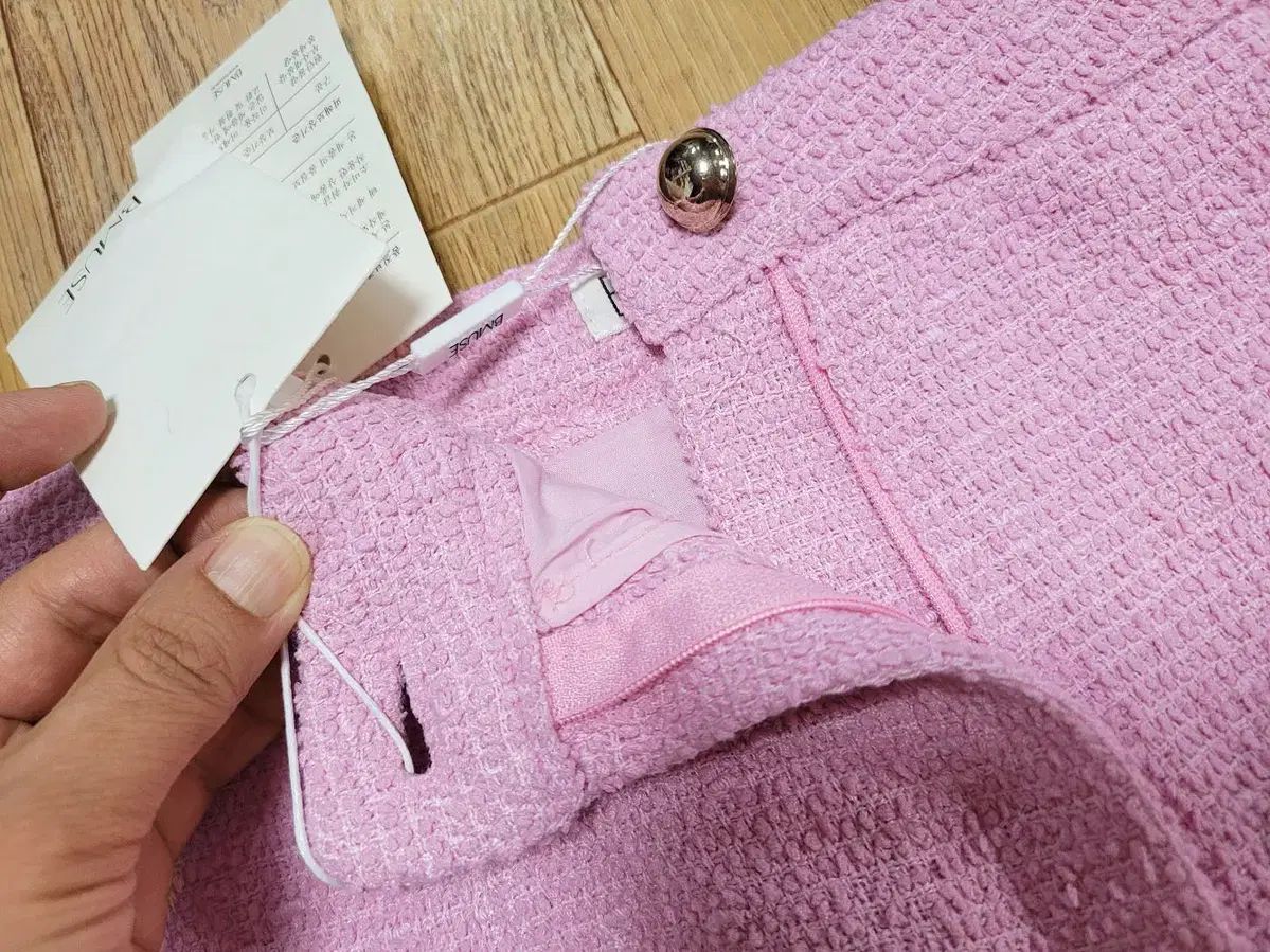 B ミューズ B MUSE ベニュエット ピンク ヘルマン ツイードスカート 66 GULLKHAN_COM