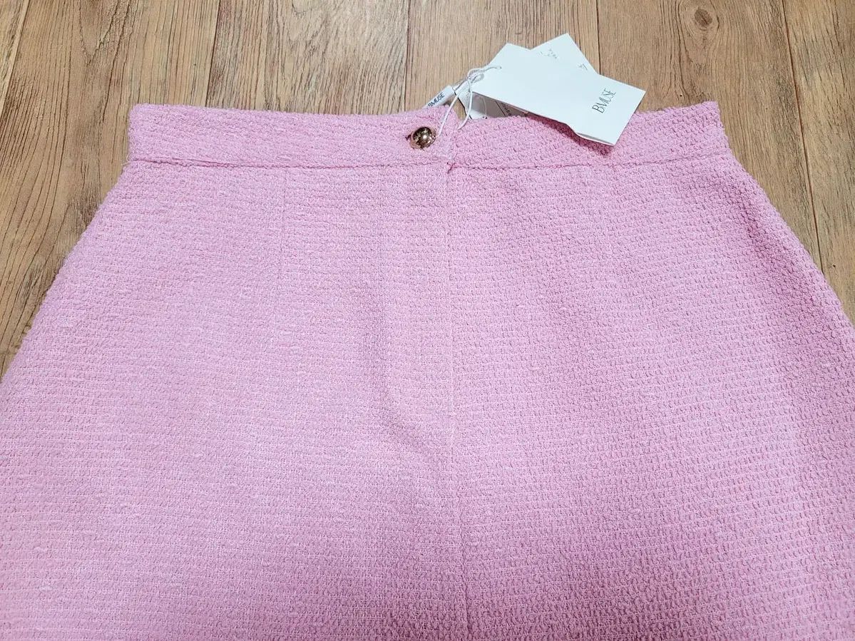 B ミューズ B MUSE ベニュエット ピンク ヘルマン ツイードスカート 66