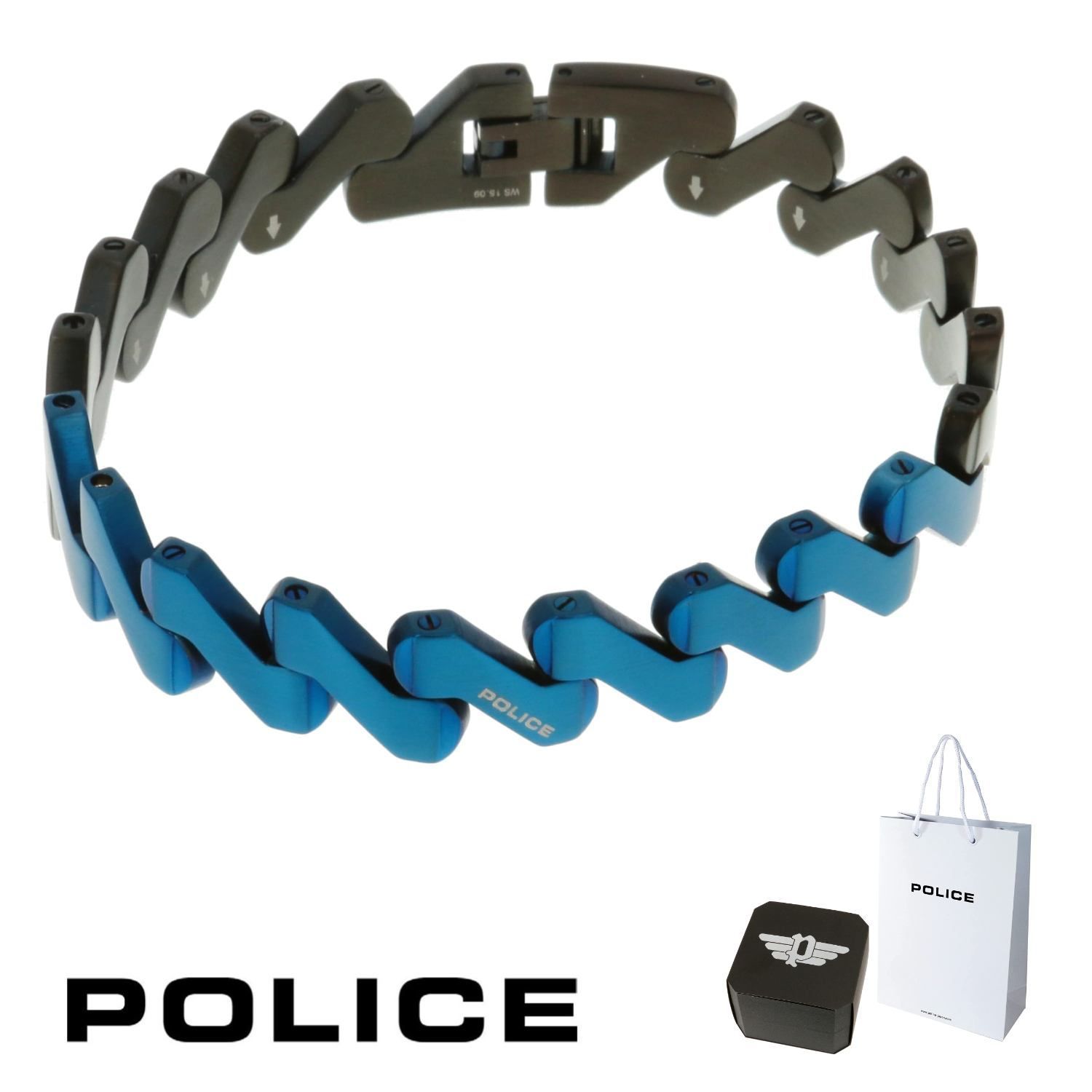 ブレスレット ポリス POLICE TRICOLOR トリコロール 25562BSB 25562BSB02 ステンレス 316L サージカルステンレス メンズ 男性 ギフト プレゼント おすすめ 誕生日 クリスマス バレンタイン お祝い