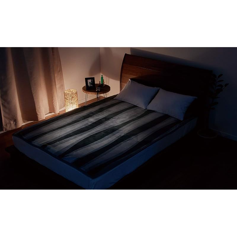 Sugiyama Premium Boa ボア 電気掛敷兼用毛布 190×140 ワイドサイズ SSW20KW10 AS アートストライプ HRDEVELOPMENT_JP