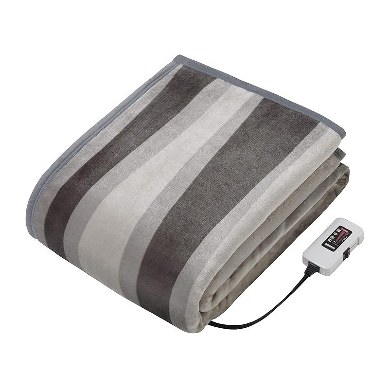 Sugiyama Premium Boa ボア 電気掛敷兼用毛布 190×140 ワイドサイズ SSW20KW10 AS アートストライプ