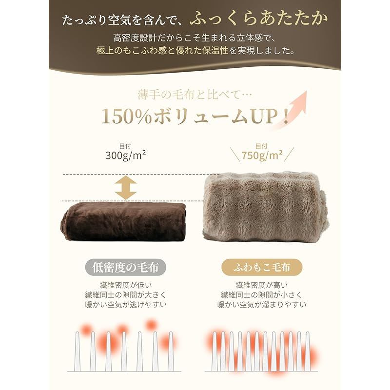 とろける肌触り ぬくもりキープ