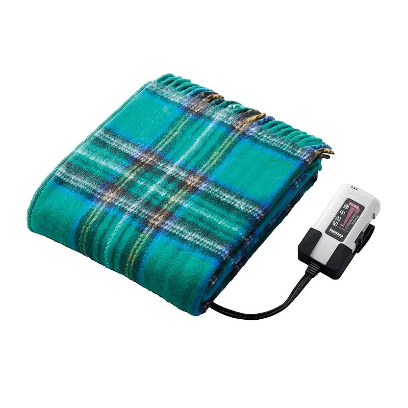 Sugiyama 新色 洗える 電気ひざ掛け 日本製 レギュラーサイズ 82×140 コントローラーホルダー付き 12時間自動オフタイマー SSW22H22 GR グリーン USTAUSTRALIA_COM_AU