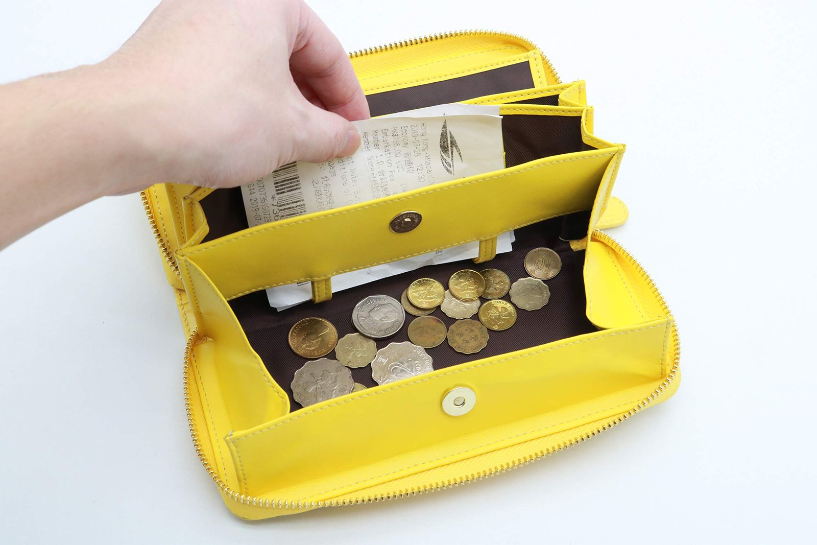 新品 [elledk] 【これは便利コインスルー】長財布 レディース 大容量 財布 人気 本革