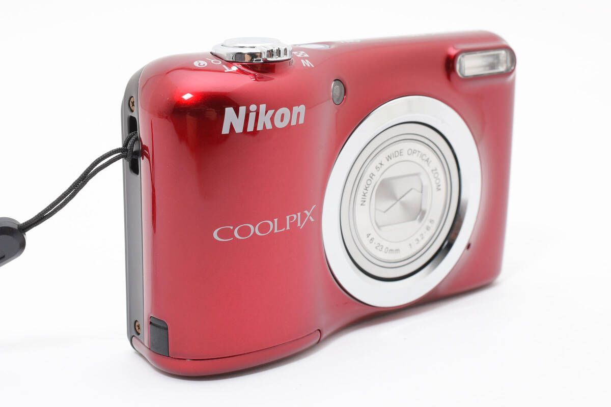  級 ニコン Nikon COOLPIX A 10 レッド 元 き W 1053＃3527 コンパクトデジタルカメラ デジタルカメラ