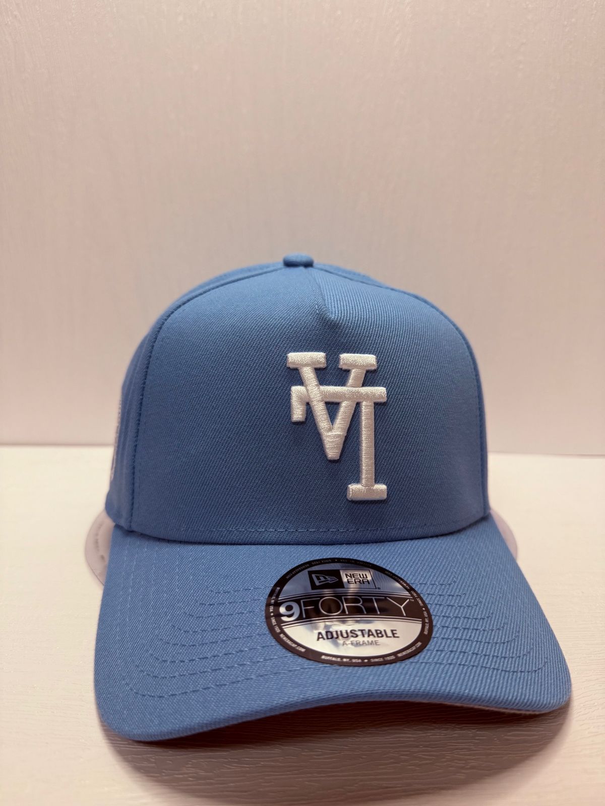 Newera ロサンゼルスドジャース オールスターゲーム1980 リバースロゴ 9forty A-FRAME スナップバックキャップ ブルーカラー