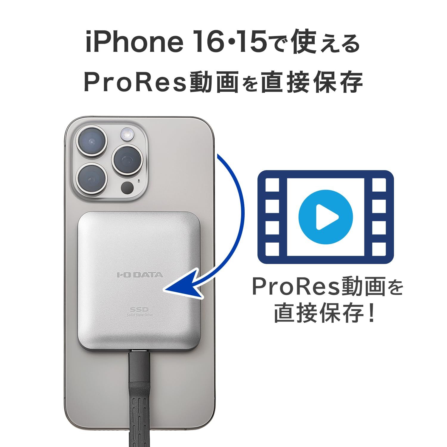 IODATA 外付け SSD 500GB MagSafe 対応 マグネット式 USB Type-C 高速転送 最大読込速度 1800MB 秒 撮影 vlog スマホ 容量 iPhone iPad Windows Mac Chromebook SSMG- WWW_OPDRERGINERDOGAN_COM