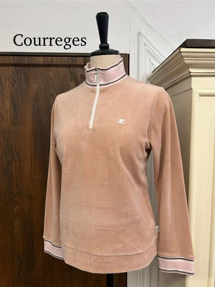 クレージュ インディーピンク ハーフジップ