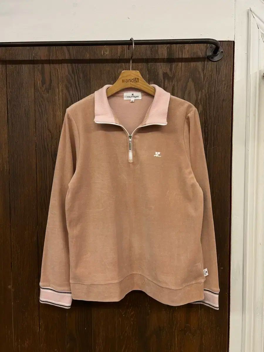  クレージュ インディーピンク ハーフジップ 長袖 Tシャツ カットソー