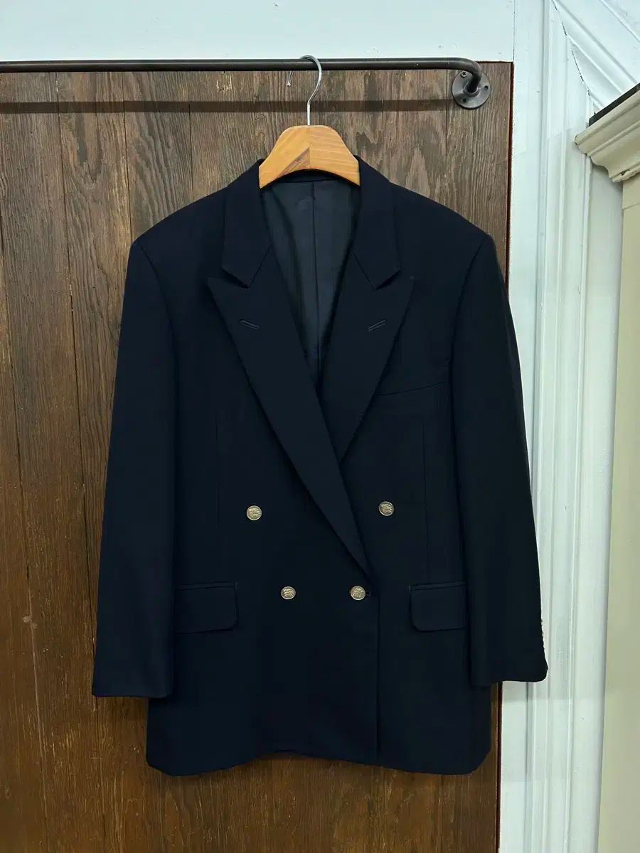 バーバリー ネイビー ゴールドボタン ジャケット WWW_NOITHATQUANGTHANH_NET