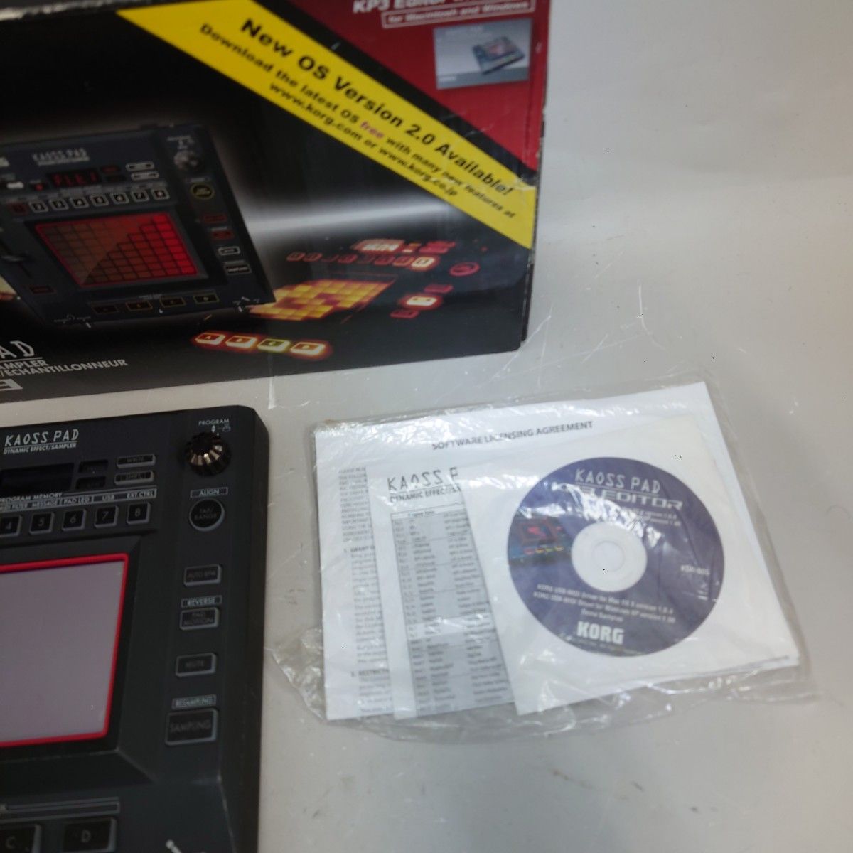 KORG KAOSS PAD KP3 動作品 き CD付き サンプラー エフェクター コルグ カオスパッド z-2331