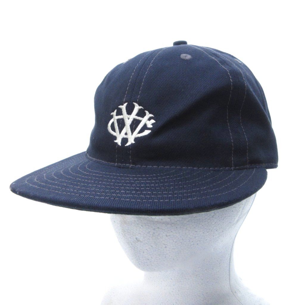 クーパーズタウン cooperstown WAIPER別注 BALL CAP ベースボール キャップ 帽子 フラット 紺 ネイビー F フリーサイズ