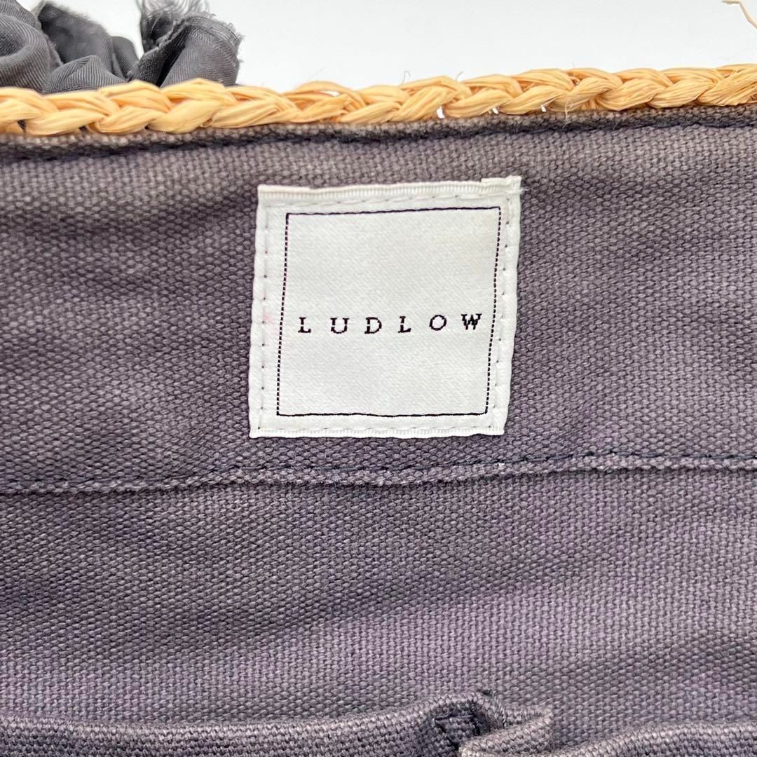 美品】LUDLOW グレープハンドル トートバッグ かごバッグ ベージュ