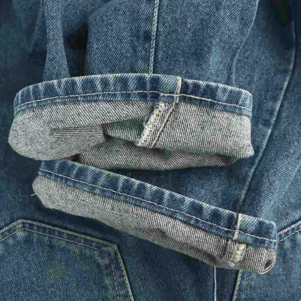 使った感じのする ヴェルサーチ ヴェルサーチェ VERSACE 金ボタン デニムパンツ ジーンズ ロゴ W33 L47 青 ブルー CX GY53