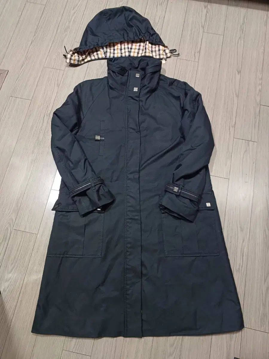 DAKS フード取り外し ロングコート 95 実質100 丈90