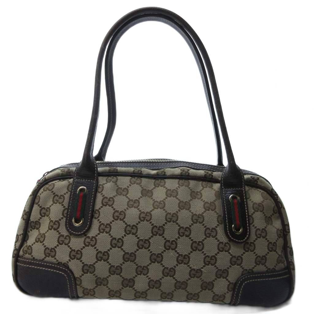 グッチ GUCCI シェリーライン プリンシー GGキャンバス トートバッグ ミニボストン ハンドバック ベージュ IBO81