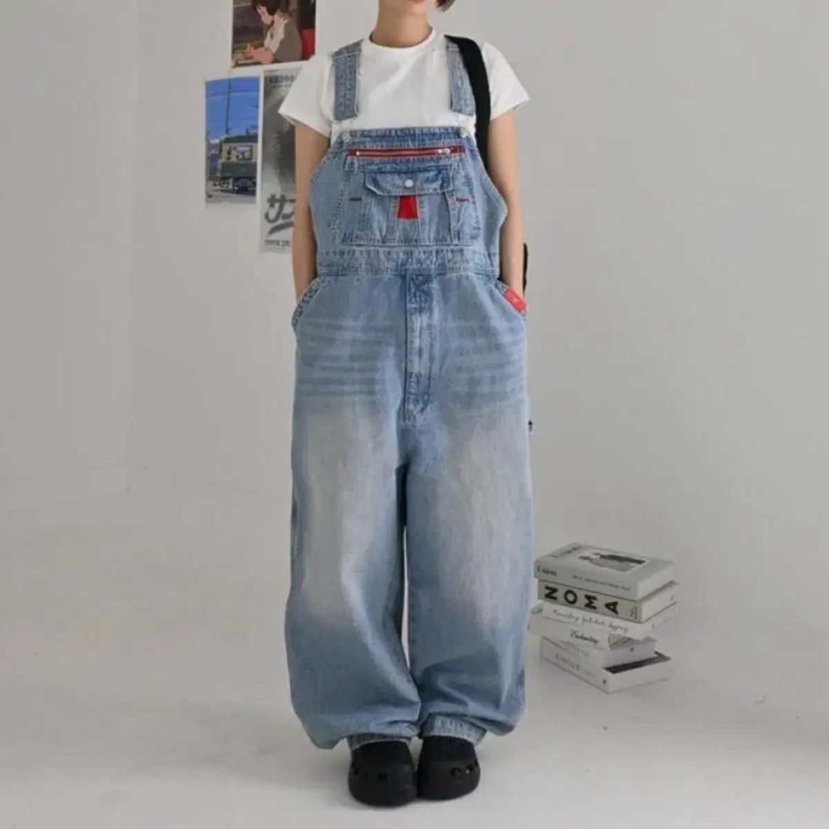 OOTJ OOT デニム ビジョ オーバーオール サスペンダー ズボン