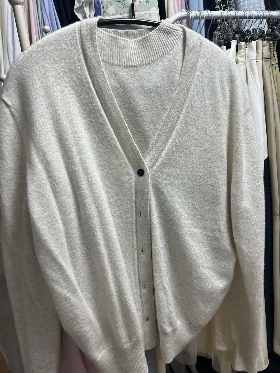 ノースリーブ カーディガン セット