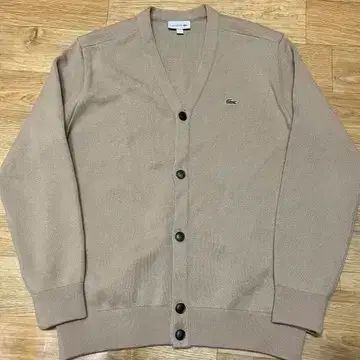 ラコステ ウール ギャバジン カーディガン ベージュ 5サイズ