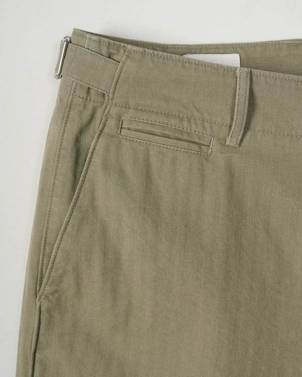 定価16万 INTHERAW HBT ワイドオフィサーパンツ ライブオリーブ