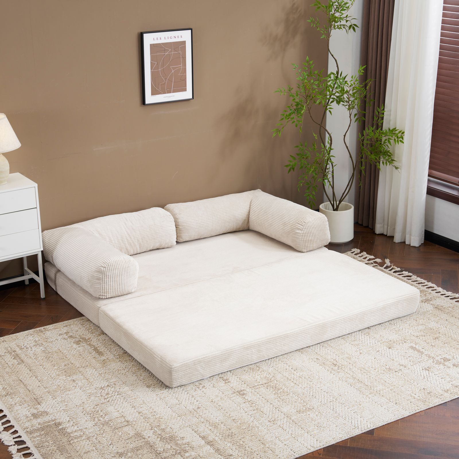 三人掛け フロアソファ