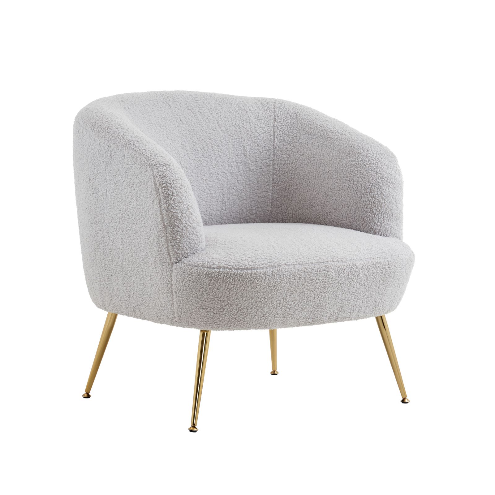 グレー ソファ チェア 一人掛けソファ リビングチェア ふんわり 柔らかい アジャスター付き レトロ かわいい モダン GC