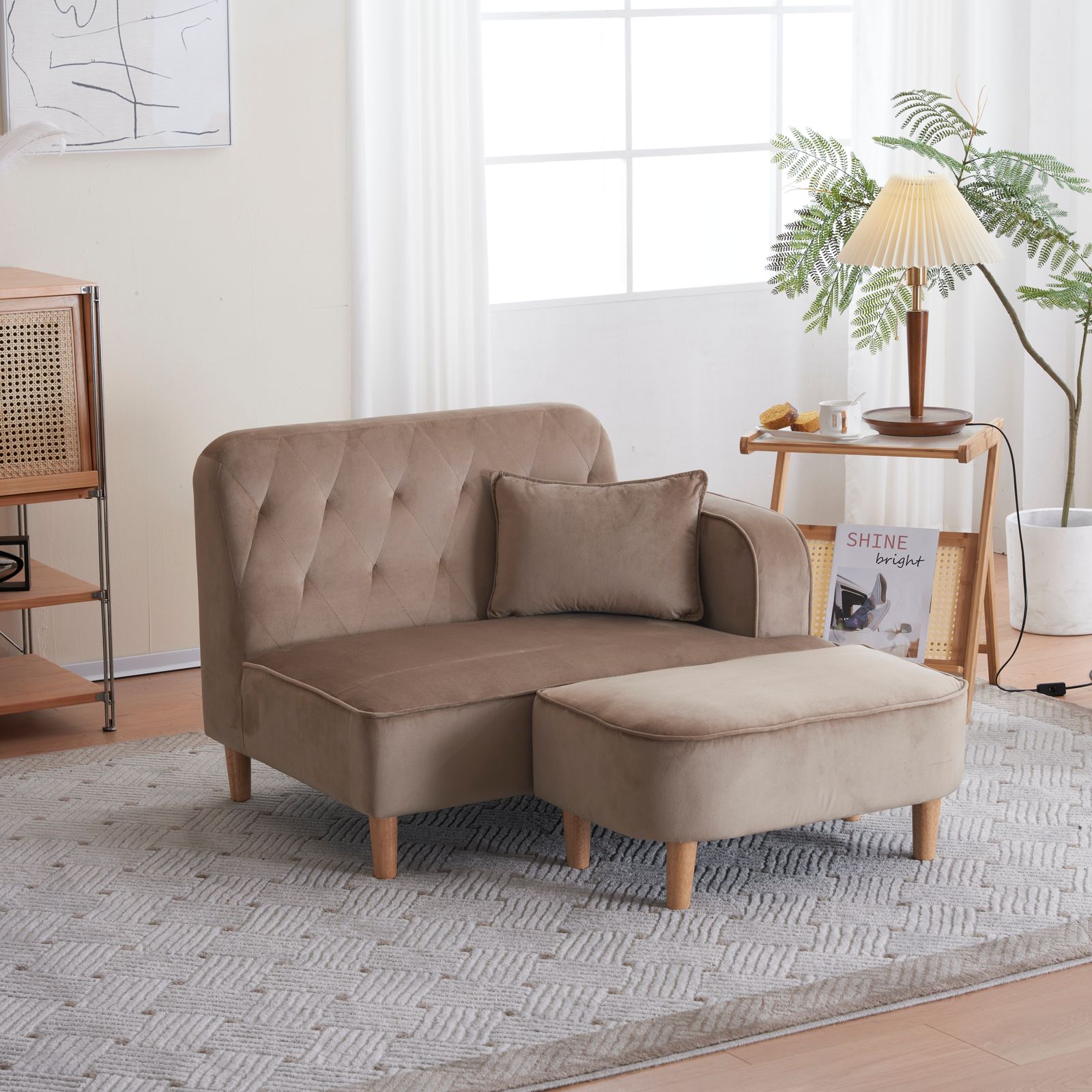 リビングソファ 肘付き