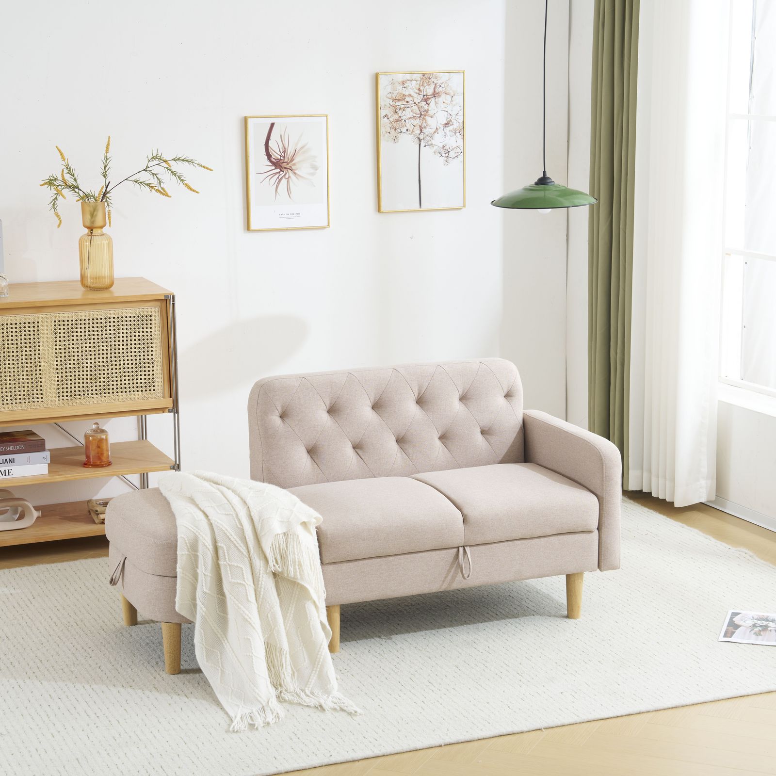 左右に使える片肘