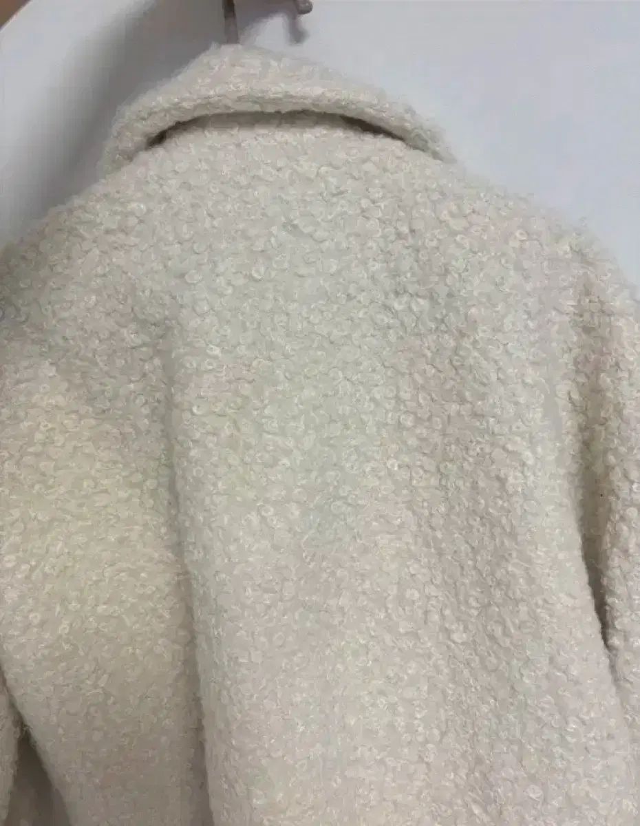 Delicent ボア トグルボタン コート アイボリー