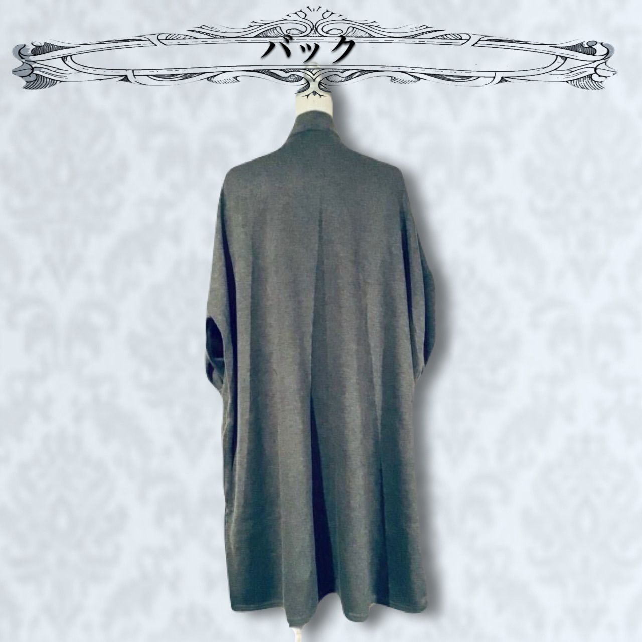 .スウェット.ロングカーディガン シンプル