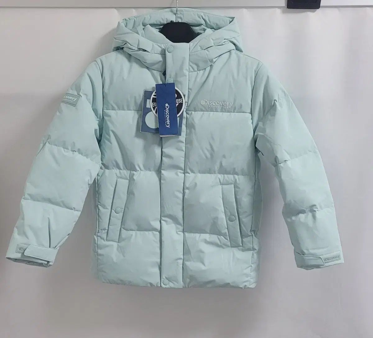 DISCOVERY 2色 キッズ グースダウン ショートダウン 120 160