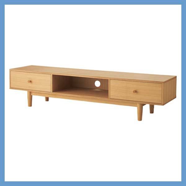 天然木 アッシュ のテレビボード ローボード W180×D40×H40cm No.539 ナチュラル