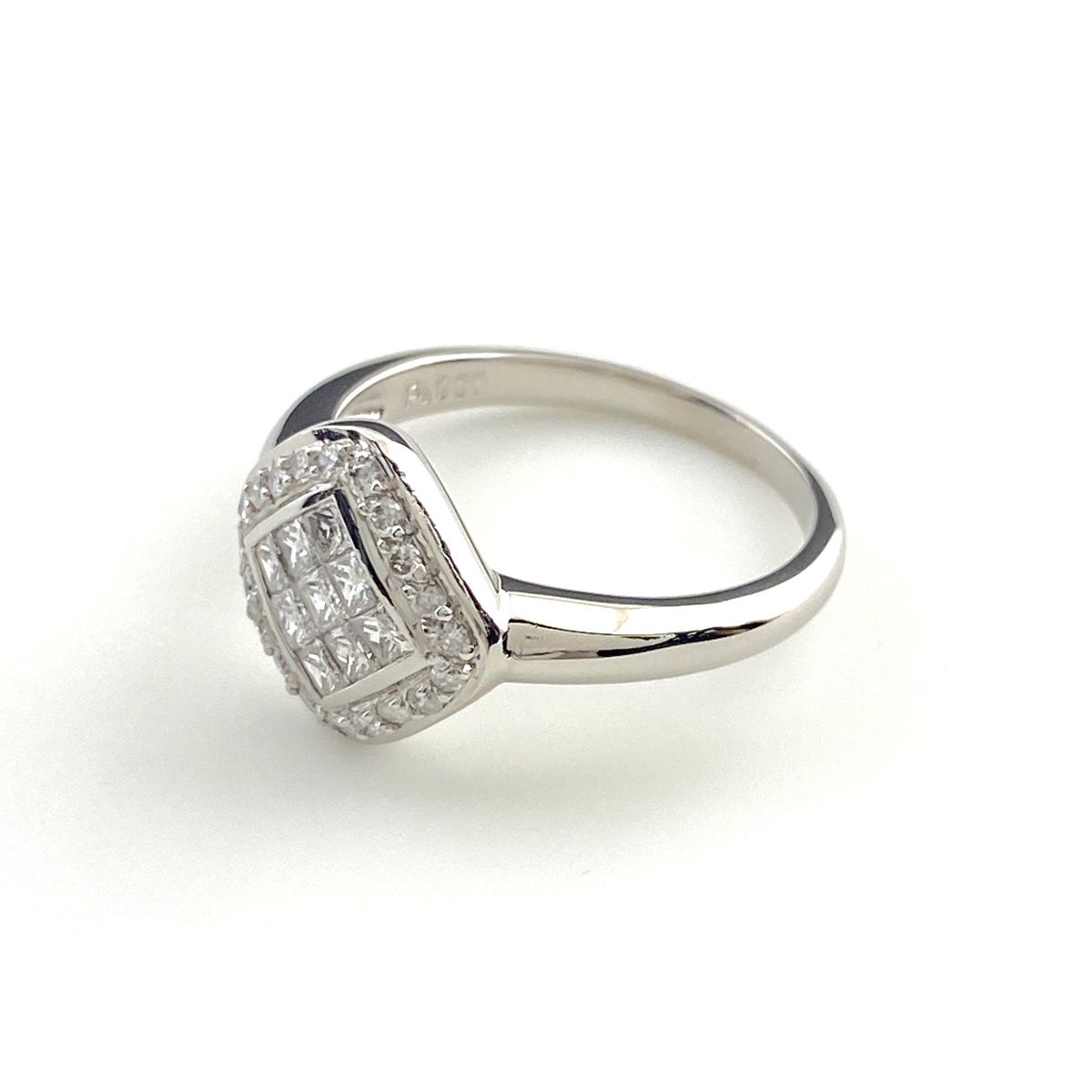 メレダイヤ デザインリング プラチナ 指輪 リング 11.5号 Pt900