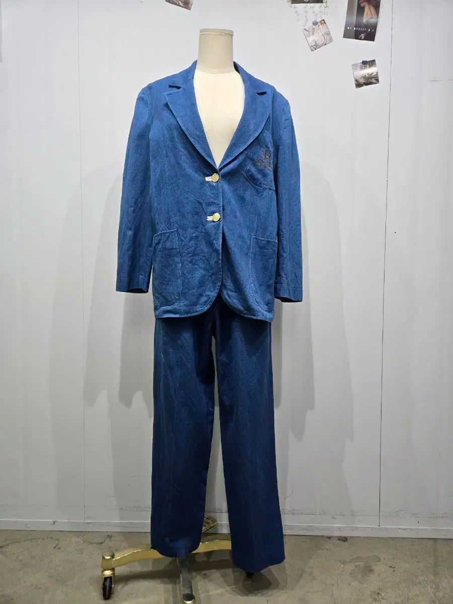 エルノ デニム ジャケット - ズボン セット スーツ セットアップ