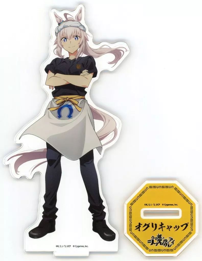 シングレ野郎ラーメン オグリキャップアクリルスタンド・クリアファイルセット 中古】アクリルスタンド・アクリルパネル 01.オグリキャップ(ラーメン