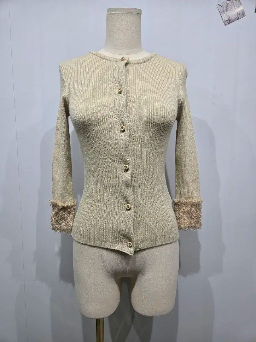 LANVIN ゴージ ニット カーディガン アイボリー レディース