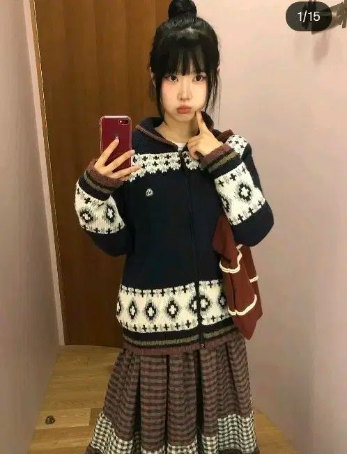 イッセイミヤケ カウチン カーディガン