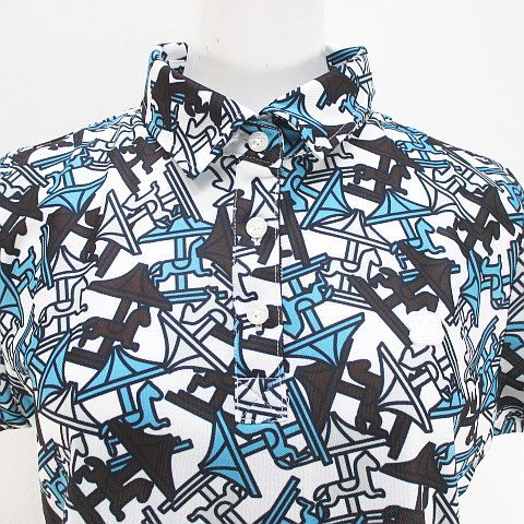 23区 オンワード樫山 ゴルフ GOLF 半袖 ポロシャツ 2 白系 ホワイト