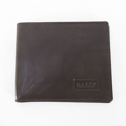 専用です。 BALLY BINNEY バリー フラップ式 レザー ダークブラウン バリー BALLY 二つ折り 財布 ウォレット 札入れ 茶系 ダーク
