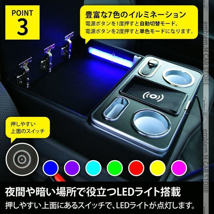 ハイエース 200系 アームレスト DX センター コンソールボックス ドリンクテーブル 6型 ドリンクテーブ HIACE BRIGHTFACE_UK