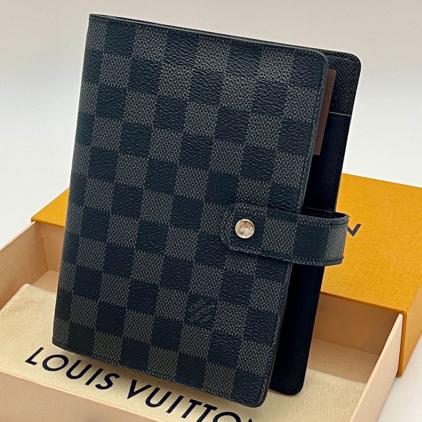 LOUIS VUITTON R20242 ダミエ・グラフィット アジェンダMM 手帳カバー