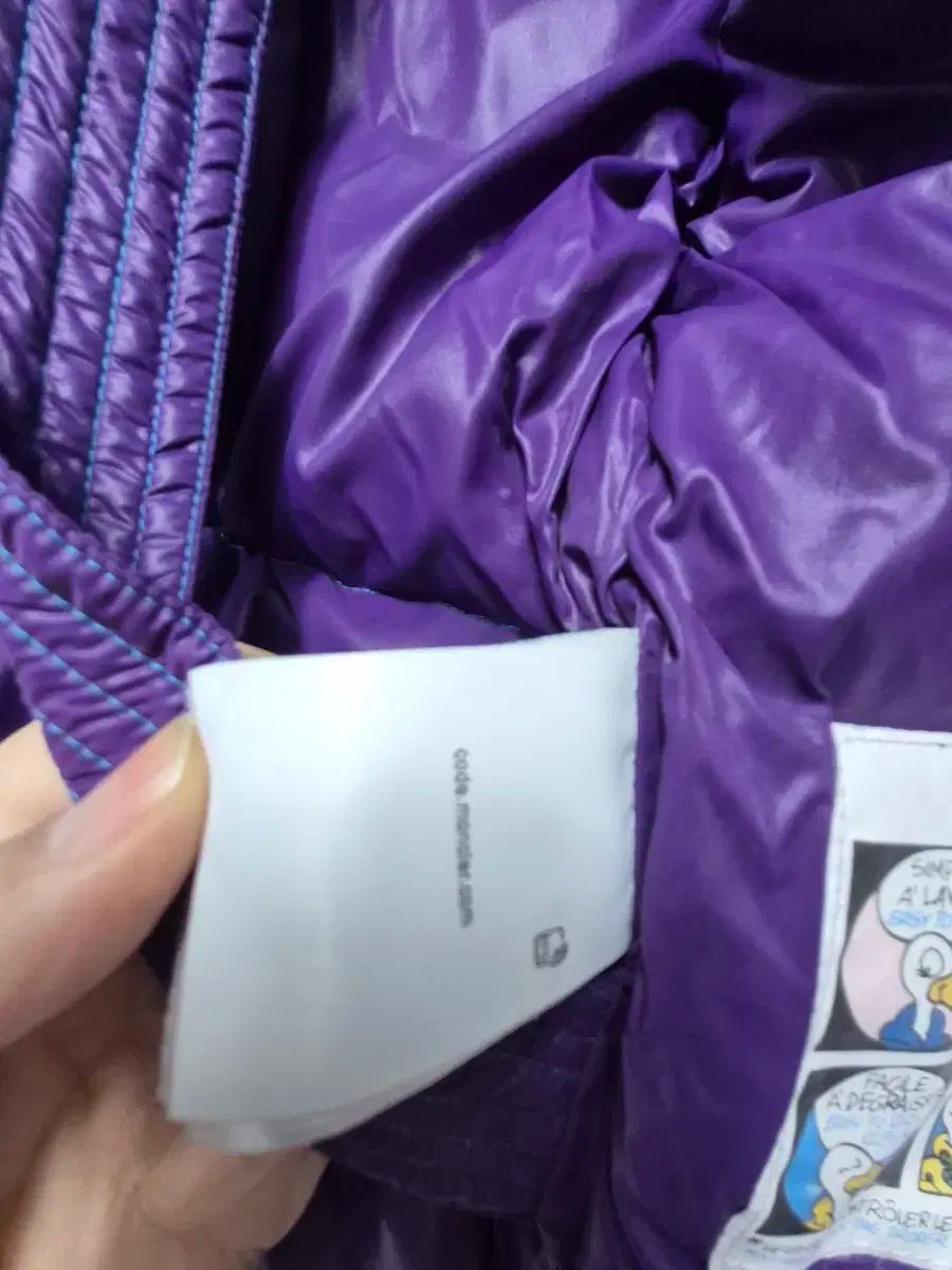  モンクレール キッズ ブルー パープル ダウン アウター 3 その他 ジャケット ブルゾン