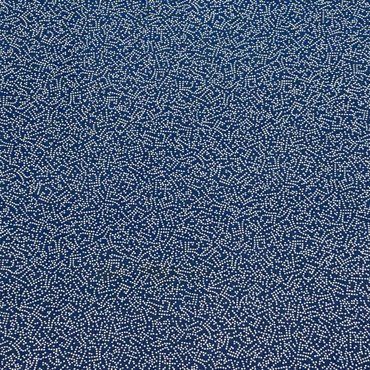 反物 秀品 江戸小紋 文字文 厄除祈念 藍色 正絹