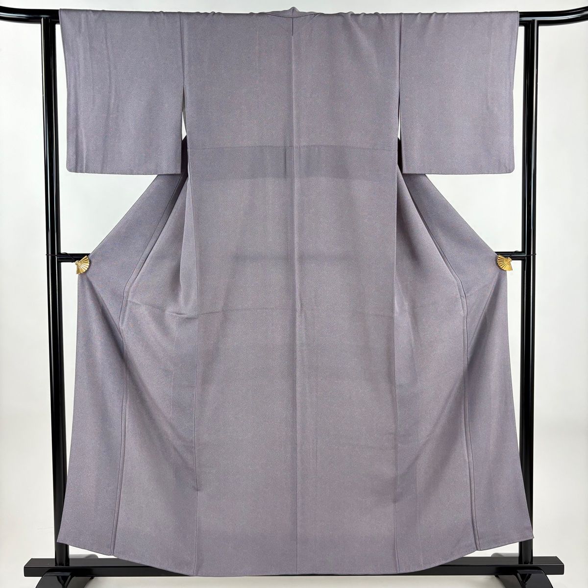 江戸小紋 身丈156.5cm 裄丈62cm S 袷 鮫 紫 正絹 秀品