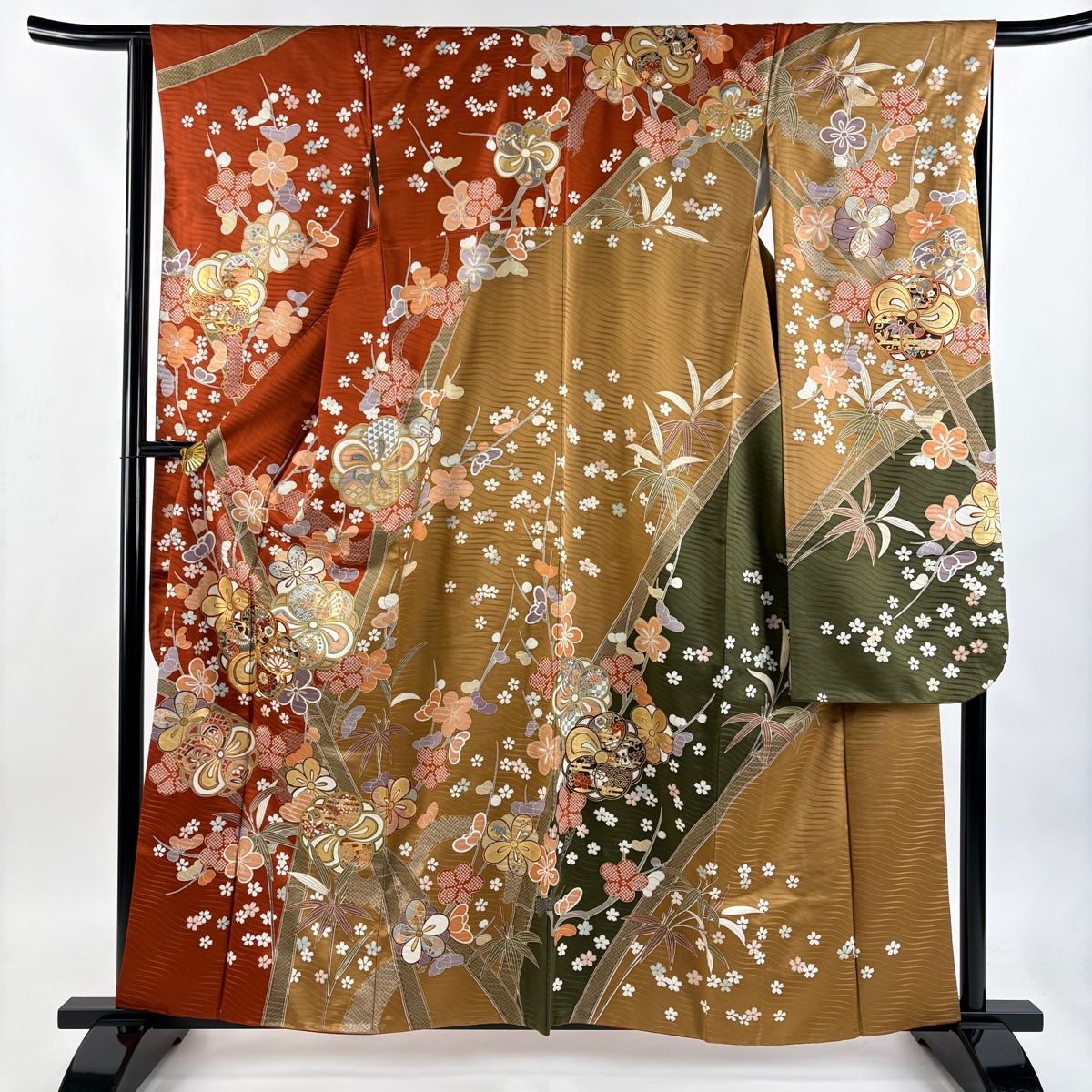 平和屋着物○豪華振袖 辻が花 暈し染め 金彩 正絹 逸品 DAAY1809ps