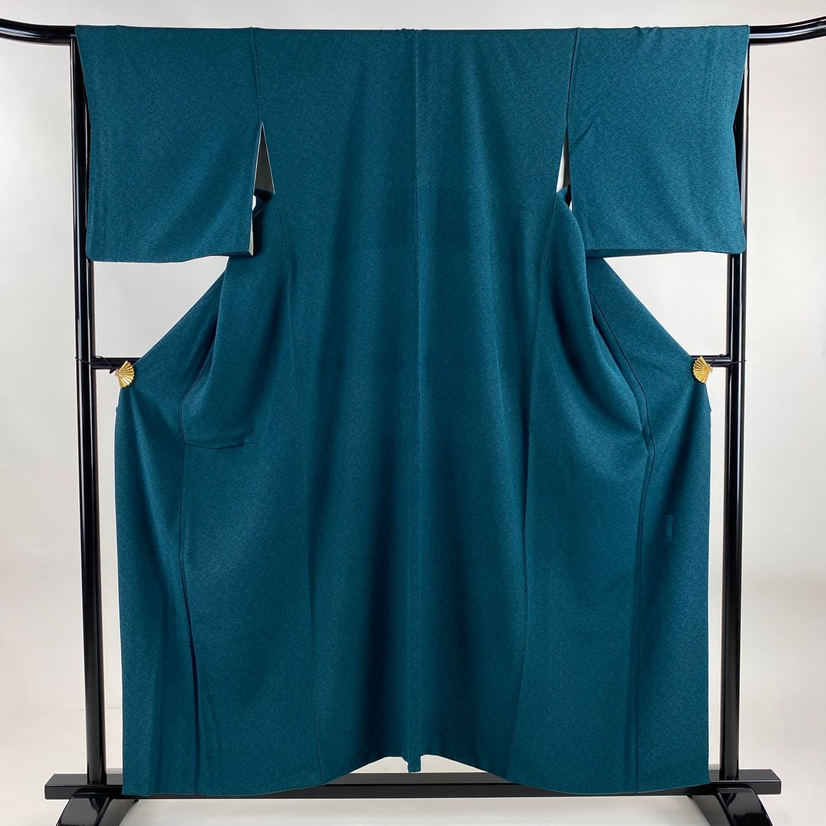 江戸小紋 身丈156cm 裄丈65.5cm M 袷 人間国宝 中村勇二郎 落款 松葉 深緑 正絹