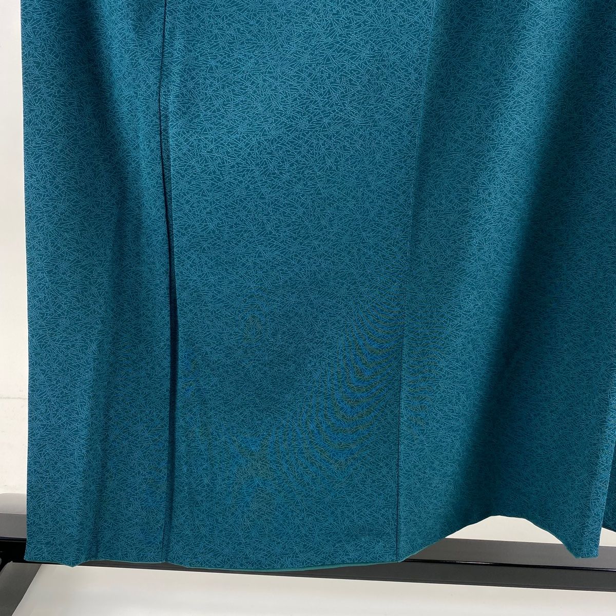 江戸小紋 身丈156cm 裄丈65.5cm M 袷 人間国宝 中村勇二郎 落款 松葉 深緑 正絹